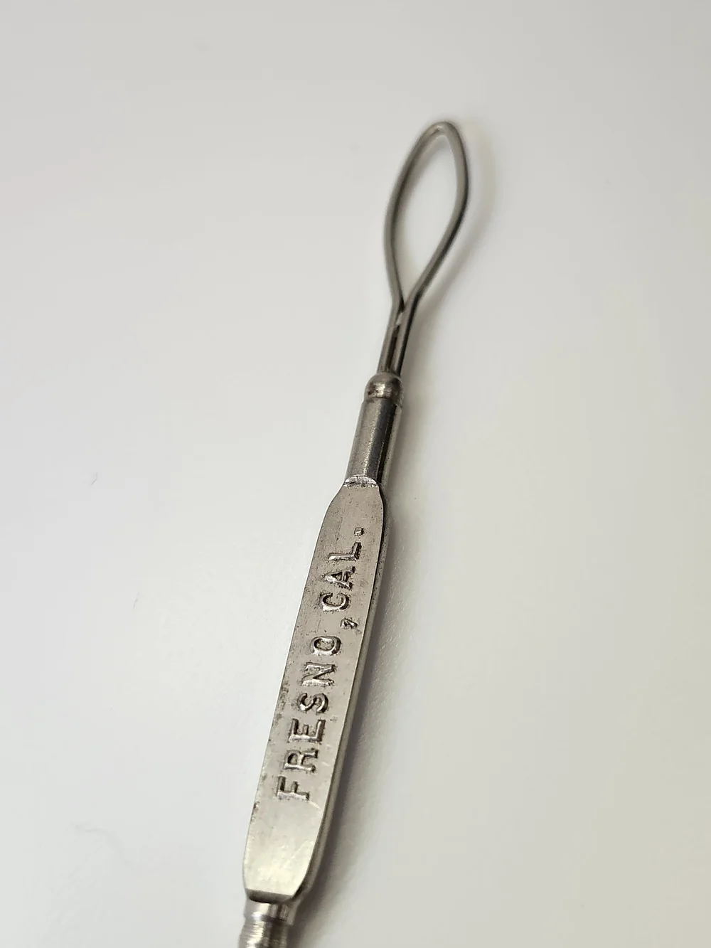 Antique Advertising Button Hook - THE FASHION SHOP - Fresno, CA - Early 1900s